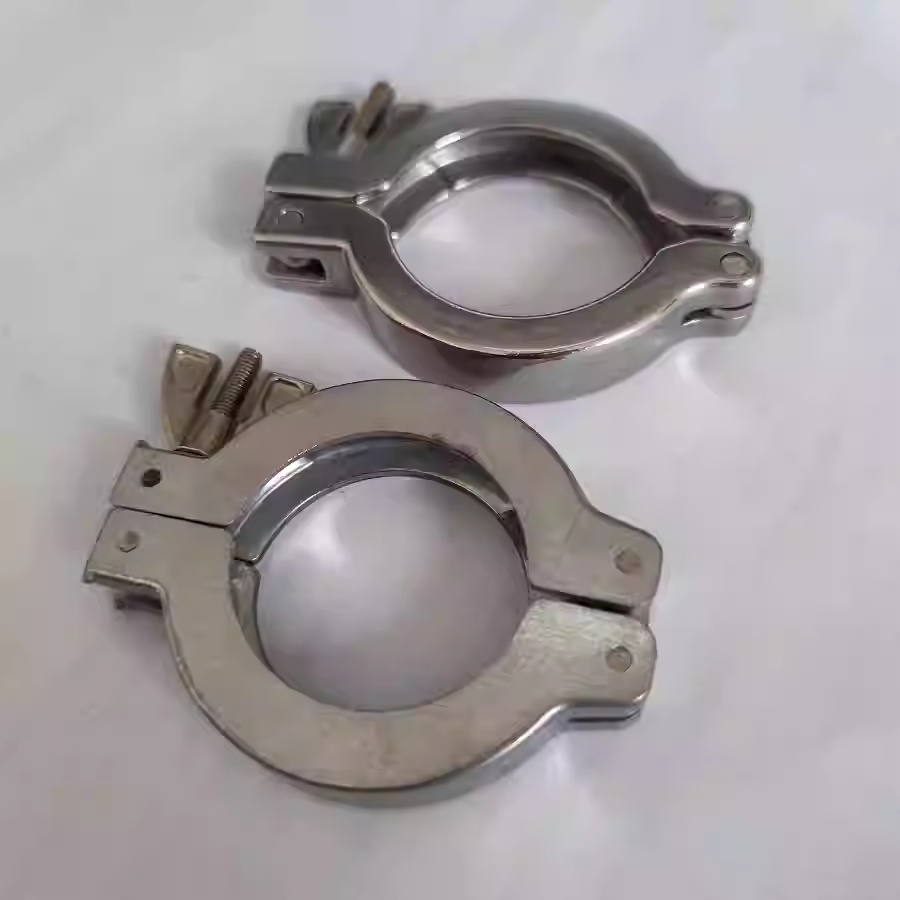 316L KF NW Vacuum Clamp Quick-Release and Quick-Installation Clip Vacuum Pipe Flange Connection Fittings Corrosion Resistant